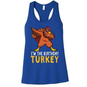 Thanksgiving Birthday Gifts Funny Bday Born On Thanksgiving Women's Racerback Tank