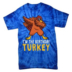 Thanksgiving Birthday Gifts Funny Bday Born On Thanksgiving Tie-Dye T-Shirt