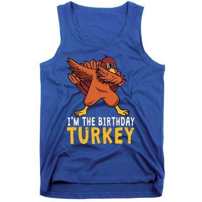 Thanksgiving Birthday Gifts Funny Bday Born On Thanksgiving Tank Top