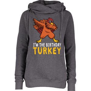 Thanksgiving Birthday Gifts Funny Bday Born On Thanksgiving Womens Funnel Neck Pullover Hood