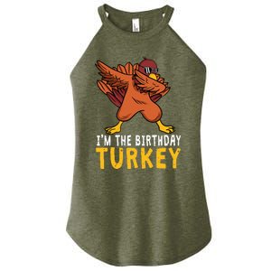 Thanksgiving Birthday Gifts Funny Bday Born On Thanksgiving Women's Perfect Tri Rocker Tank