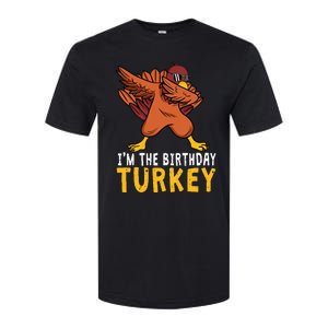 Thanksgiving Birthday Gifts Funny Bday Born On Thanksgiving Softstyle CVC T-Shirt