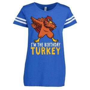 Thanksgiving Birthday Gifts Funny Bday Born On Thanksgiving Enza Ladies Jersey Football T-Shirt