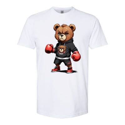 Teddy Bear Gangster Boxer With Hip Hop Street Clothes Softstyle CVC T-Shirt