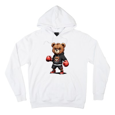 Teddy Bear Gangster Boxer With Hip Hop Street Clothes Hoodie