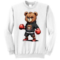 Teddy Bear Gangster Boxer With Hip Hop Street Clothes Sweatshirt