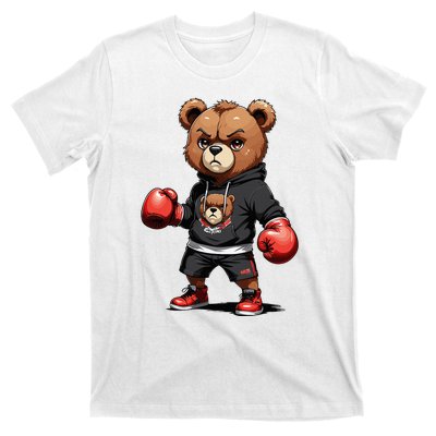 Teddy Bear Gangster Boxer With Hip Hop Street Clothes T-Shirt