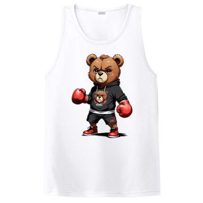 Teddy Bear Gangster Boxer With Hip Hop Street Clothes PosiCharge Competitor Tank