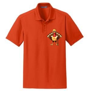 Thanksgiving Baseball Gobble Player Batter Turkey Day Gift Dry Zone Grid Polo