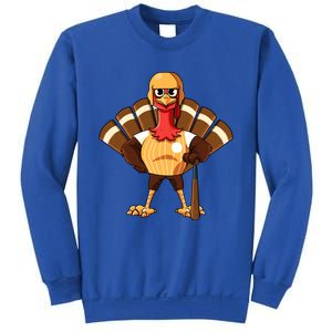 Thanksgiving Baseball Gobble Player Batter Turkey Day Gift Sweatshirt