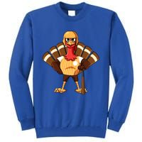 Thanksgiving Baseball Gobble Player Batter Turkey Day Gift Tall Sweatshirt