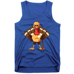 Thanksgiving Baseball Gobble Player Batter Turkey Day Gift Tank Top