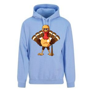 Thanksgiving Baseball Gobble Player Batter Turkey Day Gift Unisex Surf Hoodie