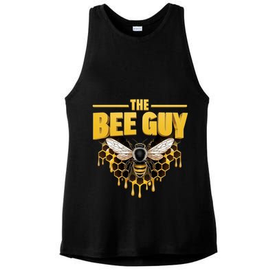 The Bee Guy Beekeeper Apiculture Bee Keeper Honeybees Beekeeping Bee Lovers Ladies PosiCharge Tri-Blend Wicking Tank