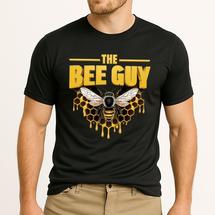 The Bee Guy Beekeeper Apiculture Bee Keeper Honeybees Beekeeping Bee Lovers Cooling Performance Crew T-Shirt