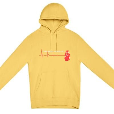 The Beat Goes On Open Heart Surgery Recovery Survivor Gift Premium Pullover Hoodie