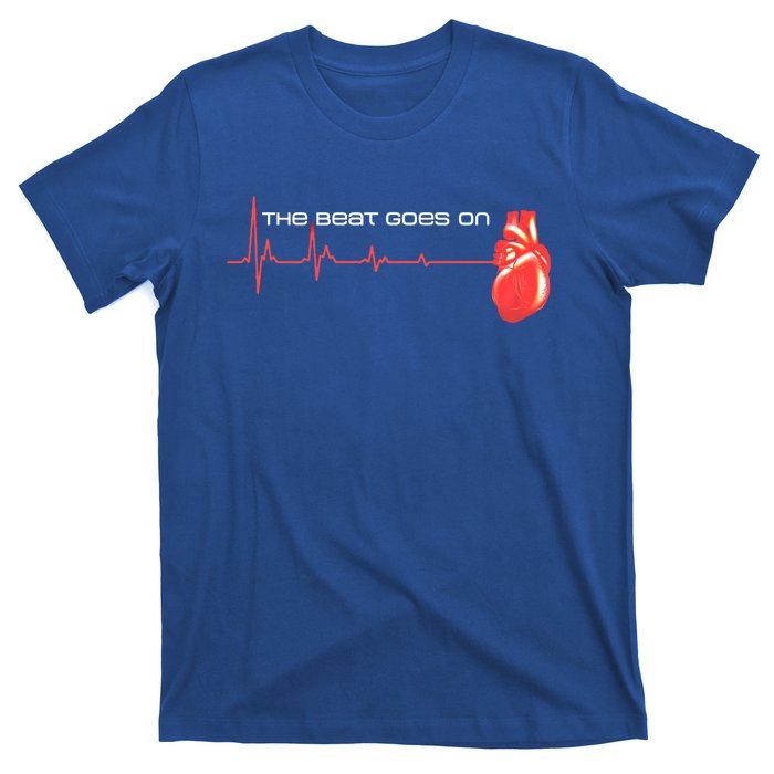 The Beat Goes On Open Heart Surgery Recovery Survivor Gift T-Shirt