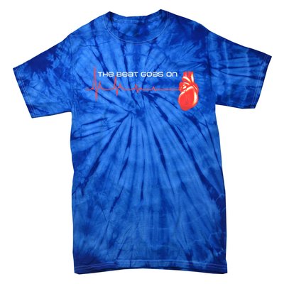 The Beat Goes On Open Heart Surgery Recovery Survivor Gift Tie-Dye T-Shirt