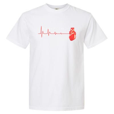 The Beat Goes On Open Heart Surgery Recovery Survivor Gift Garment-Dyed Heavyweight T-Shirt