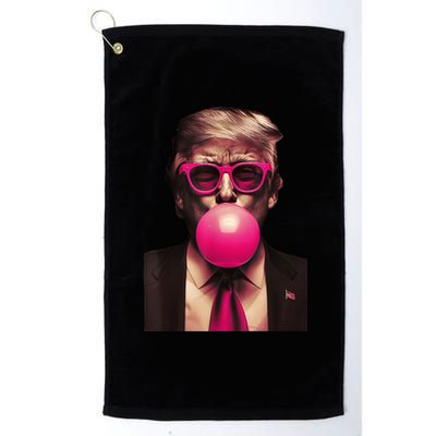 Trump Bubble Gum Funny Platinum Collection Golf Towel