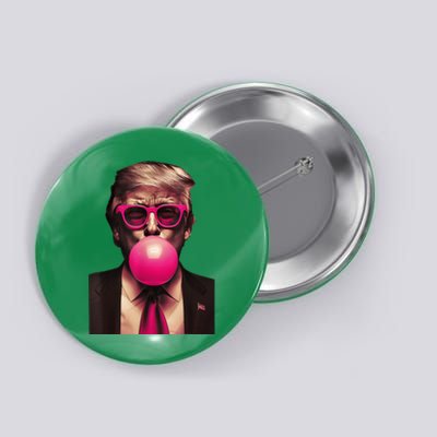 Trump Bubble Gum Funny Button