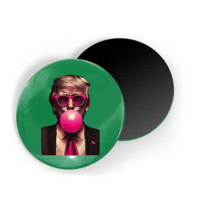 Trump Bubble Gum Funny Magnet