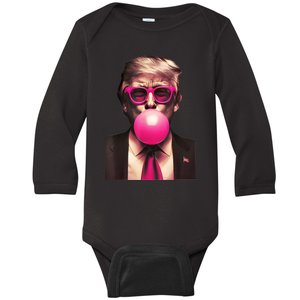 Trump Bubble Gum Baby Long Sleeve Bodysuit