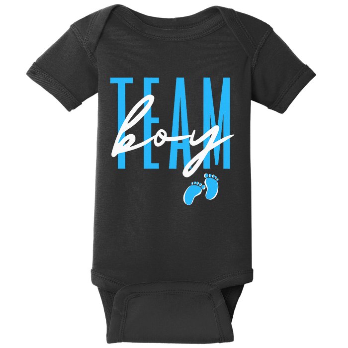 Team Boy Gender Reveal Baby Shower Baby Bodysuit