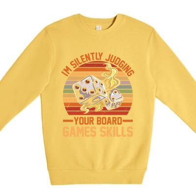 Tabletop Board Games Strategy Humor Premium Crewneck Sweatshirt