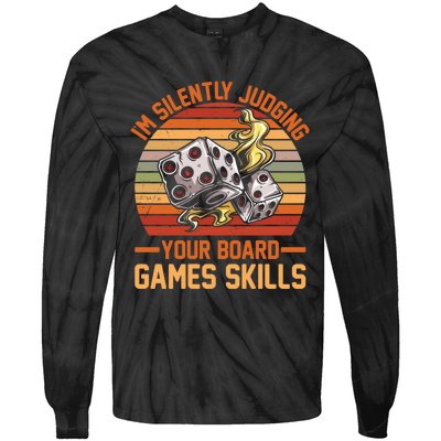 Tabletop Board Games Strategy Humor Tie-Dye Long Sleeve Shirt