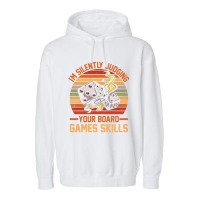 Tabletop Board Games Strategy Humor Garment-Dyed Fleece Hoodie