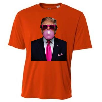 Trump Bubble Gum 2024 Vote President Funny Cute Cooling Performance Crew T-Shirt