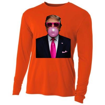 Trump Bubble Gum 2024 Vote President Funny Cute Cooling Performance Long Sleeve Crew