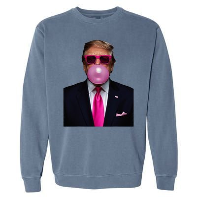 Trump Bubble Gum 2024 Vote President Funny Cute Garment-Dyed Sweatshirt