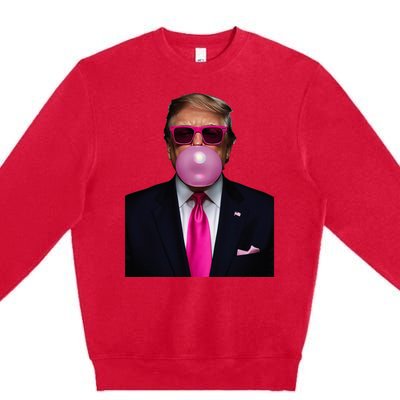 Trump Bubble Gum 2024 Vote President Funny Cute Premium Crewneck Sweatshirt