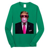 Trump Bubble Gum 2024 Vote President Funny Cute Long Sleeve Shirt