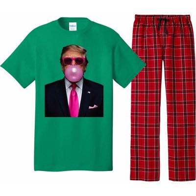 Trump Bubble Gum 2024 Vote President Funny Cute Pajama Set