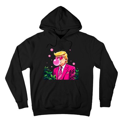 Trump B.U.B.B.L.E Gum Flower 2024 Vote President Hoodie