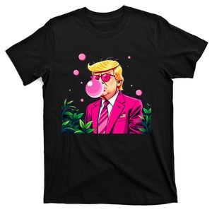 Trump B.U.B.B.L.E Gum Flower 2024 Vote President T-Shirt