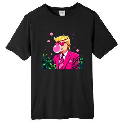 Trump B.U.B.B.L.E Gum Flower 2024 Vote President Tall Fusion ChromaSoft Performance T-Shirt