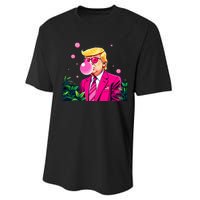 Trump B.U.B.B.L.E Gum Flower 2024 Vote President Performance Sprint T-Shirt