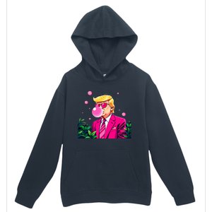 Trump B.U.B.B.L.E Gum Flower 2024 Vote President Urban Pullover Hoodie