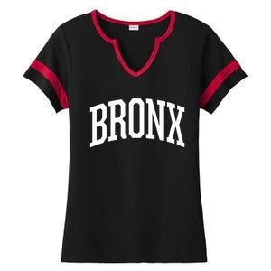 The Bronx Gift New York City Nyc Bronx Gift Hooded Ladies Halftime Notch Neck Tee