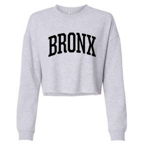 The Bronx Gift New York City Nyc Bronx Gift Hooded Cropped Pullover Crew