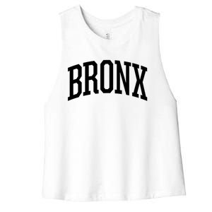 The Bronx Gift New York City Nyc Bronx Gift Hooded Women's Racerback Cropped Tank