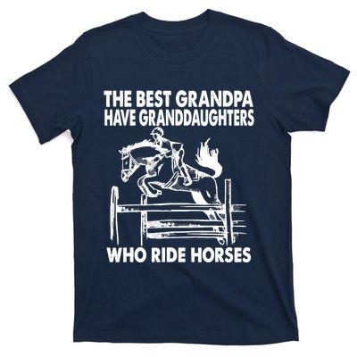 The Best Grandpa Have Granddaughters Who Ride Horses T-Shirt