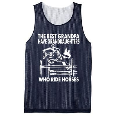 The Best Grandpa Have Granddaughters Who Ride Horses Mesh Reversible Basketball Jersey Tank