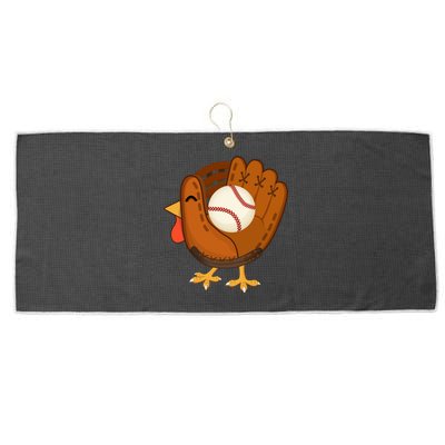 Turkey Baseball Glove Thanksgiving Day Catchers Dads Gift Large Microfiber Waffle Golf Towel