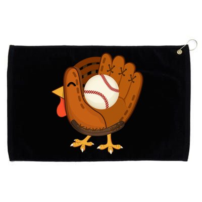 Turkey Baseball Glove Thanksgiving Day Catchers Dads Gift Grommeted Golf Towel