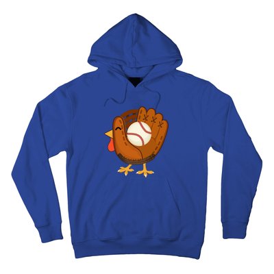 Turkey Baseball Glove Thanksgiving Day Catchers Dads Gift Hoodie